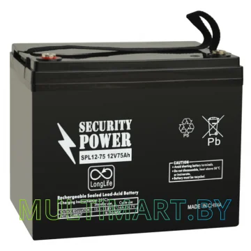 Аккумулятор для ИБП Security Power SPL 12-75 (12В/75 А·ч)